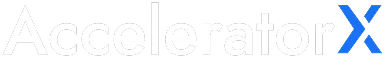 AcceleratorX company new logo - best product management courses
