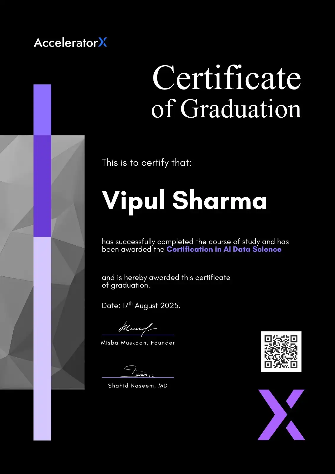 Data Science Certificate
